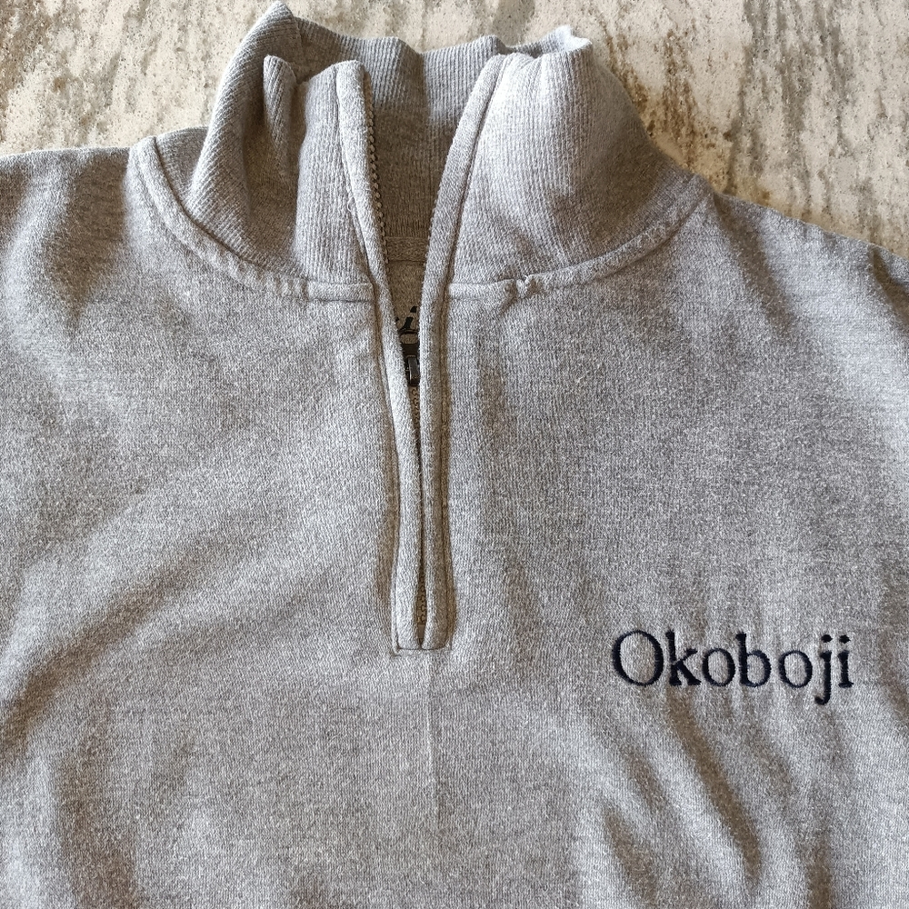 Okoboji Men's 1/2 Zip Sweatshirt Men's Size Large